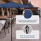 Simple Deluxe 9' Patio Umbrella Outdoor Table Market Yard Umbrella with Push Button Tilt/Crank, 8 Sturdy Ribs for LGBRLA9DBL - alternate 7
