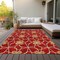 Homeroots 5' X 8' Orange And Gold Geometric Washable Indoor Outdoor Area Rug 613447 - alternate 6