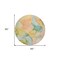 Homeroots 8' Round Blue Round Abstract Washable Non Skid Indoor Outdoor Area Rug 559483 - alternate 8