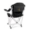 Picnic Time Family Of Brands NCAA Wyoming Cowboys Reclining Camp Chair - Beach Chair for AdultsBlack with Gray Accents 803-00-175-694-0 - alternate 1