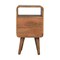 Homeroots 22" Brown Solid Wood Square Two Drawer Nightstand 651581 - alternate 12
