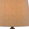 Homeroots 30" Brown Metal Two Light Table Lamp With Brown Empire Shade 524690 - alternate 4