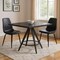 Homeroots 37" Black Wood and Steel Square Dining Table 557695 - alternate 6