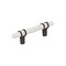 Amerock Carrione 3 inch 76mm Center-to-Center Marble White/Oil-Rubbed Bronze Cabinet Pull BP36639MWORB - alternate 1