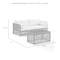 Crosley Granite Bay 2Pc Wicker Outdoor Sofa Patio Furniture Set KO70366ST-CR - alternate 7