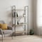 Homeroots 48" Taupe Metal Four Tier Etagere Bookcase 489798 - alternate 10