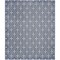 Homeroots 5' X 7' Blue And Ivory Geometric Indoor Outdoor Area Rug 572643 - alternate 1