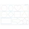 Ashley Productions Smart Poly PosterMat Pals Space Savers, 13'' x 9-1/2'', Shapes Tracing, 10PK 97018 - alternate 2