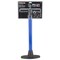 Prosource Bicycle Hand Air Pump, 8-7/8 W x 21-1/2 H in, 120 psi Max Pressure, A18 Valve Valve, Blue JL-HP013L - alternate 3