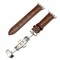 Elegani Alligator-Embossed Leather Band Compatible with Apple Watch 49mm, Brown, Black Buckle LAD-BRNBRN-BLK-49 - alternate 1