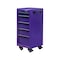 Viper Tool Storage 16-Inch 5-Drawer 18G Steel Rolling Tool/Salon Cart, Purple V1605PUR - alternate 5