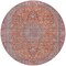 Homeroots 8' Orange And Red Round Medallion Washable Indoor Outdoor Area Rug 616282 - alternate 8