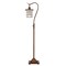 Homeroots 60" Rusted Traditional Shaped Floor Lamp With Rust Transparent Glass Drum Shade 526266 - alternate 1