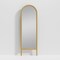 Homeroots 64" Natural Arch Wood Framed Standing Mirror 565060 - alternate 1