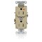 Leviton IG Dup Rec 15A 125V TR Ivr T5262-IGI - alternate 1