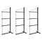 Mytee Products 3 Pack 4 Tier Shipping Container Shelving Bracket w/ Hooks - 19inx77 1/2in, 551 lbs WLL, 3PK CNT-SHELF4x3 - alternate 1