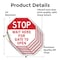 Signmission Stop Wait Here for Gate to Open, 4 inch X 4 inch, Vinyl Decal, 5PK OC-D-5PACK-4-299 - alternate 3