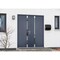 Vdomdoors Steel Double Doors Cynex 6777 Grey Stainless Inserts Single Modern Painted-W72xH80-Left Inswing CYNEX6777DEXD-GRE-LH-I-W72 x H80 - alternate 7