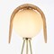 Vidalite Sovev Tripod Floor Lamp with Rattan and Opal Glass Shade, Brushed Brass Stand, 62.8 in. Height CE1009207 - alternate 7