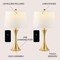 Jonathan Y Bennett 22.75" Modern Glam Iron Hourglass LED Table Lamp with USB Charging Port, Brass Gold, 2PK JYL6621A-SET2 - alternate 8