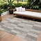 Homeroots 10' X 14' Beige And Gray Geometric Washable Indoor Outdoor Area Rug 604850 - alternate 1