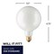 Bulbrite Incandescent G40 Medium Screw Base E26 Light Bulb, 100W, White, 12PK 861099 - alternate 7