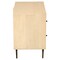 Homeroots 28" Natural Solid Wood Distressed Carved Geometric Two Drawer Nightstand 612087 - alternate 9