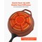 Vevor 4 Piece Cast Iron Skillet Frying Pan Set 6 8 10 12 in with Silicone Handle Black, 4PK CAS003-3 - alternate 5