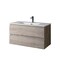 Homeroots 36" Natural Wood Freestanding Bathroom Vanity With White Sink And Two Drawers 627479 - alternate 5