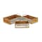 Homeroots Set of Three Brown Solid Wood Crate, 3PK 487679 - alternate 9
