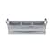 Homeroots 15" Gray Solid Wood And Metal Additional Accessory 487953 - alternate 4