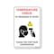 Signmission Public Safety Sign, Temperature Check In Progress At Entry, 24in X 18in Decal, OS-NS-D-1824-25432 OS-NS-D-1824-25432 - alternate 1