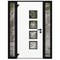 Vdomdoors Aluminum Door Cynex 6106 Dark Stone Entry Steel Metal Modern Painted W12+36+12xH80 Right Inswing CYNEX6106EXD-DARK-W12+36+12xH80-RH-I - alternate 6
