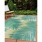 World Rug Gallery Tropical Floral Reversible Plastic Area Rug 4 ft x 6 ft Green 6051GREEN4X6 - alternate 1