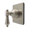 Kingston Brass Single-Handle Six-Way Diverter Valve with Square Trim Kit, Brushed Nickel KS4048BAL - alternate 1