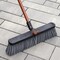 Libman Libman Push Broom, 4 in L Trim, PET Bristle, 58-3/4 in L, Threaded, Steel Handle, Red 878 - alternate 2