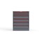 Strong Hold 6 drawer cabinet - (2x 2ft, 4x 5ft) - Red accents - Keyed Different S3036-PPDAS-0606DS - alternate 1