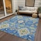 Homeroots 3' X 5' Blue Green And Orange Oriental Washable Indoor Outdoor Area Rug 597674 - alternate 6