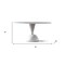 Homeroots 60" White and Black Marble and Stainless Steel Pedestal Base Round Top Dining Table 718897 - alternate 8