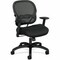 Hon Wave Chair - Black Seat Color - Fabric Seat Material - Black Back Color - Reinforced Resin, Mesh VL712MM10 - alternate 1