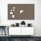 Ghent Fabric Bulletin Board, Satin Aluminum Frame, 4’H x 8’W, Taupe AT48F96 - alternate 3