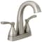 Delta Stryke Two-Handle Centerset Bathroom Faucet, 5.94 in, Lumicoat Stainless 25775-SS-PR-MPU-DST - alternate 1