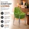 Leisuremod Modern Asbury Dining Chair with Chromed Legs, Green AC16G - alternate 9