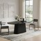 Homeroots 81" Black Wood Pedestal Base Oval Dining Table 623362 - alternate 8