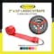 Tie 4 Safe 2'' x 10' Side Mount Wheel Net Tie Down Kit w/ Flat Hook. WLL: 3,333 LBS Red, 4PK RT04CK-5210-M11W9-R-BW02P-BLK-4 - alternate 2