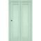 Sartodoors Sliding Closet Bi-fold Doors Solid Core Modern Interior VEREGIO7411BF-OLI-48 x 96 (2* 24x96) - alternate 1