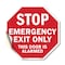 Signmission Exit Sign, Vinyl Decal, 18 in W, 18 in H OC-D-18-255 - alternate 1