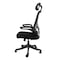 Elama High Back Adjustable Mesh and Fabric Office Chair in Black and Gray with Adjustable Head Rest ELM-F-931B - alternate 5