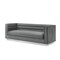 Homeroots 84" Dark Gray Velvet Solid Wood Sofa 543971 - alternate 1