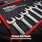 Sunex 8 Pc. Metric Full Polish V-Groove Combination Wrench Set 9919MA - alternate 4